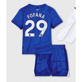 Chelsea Wesley Fofana #29 Thuis tenue Kids 2025-26 Korte Mouw (+ Korte broeken)